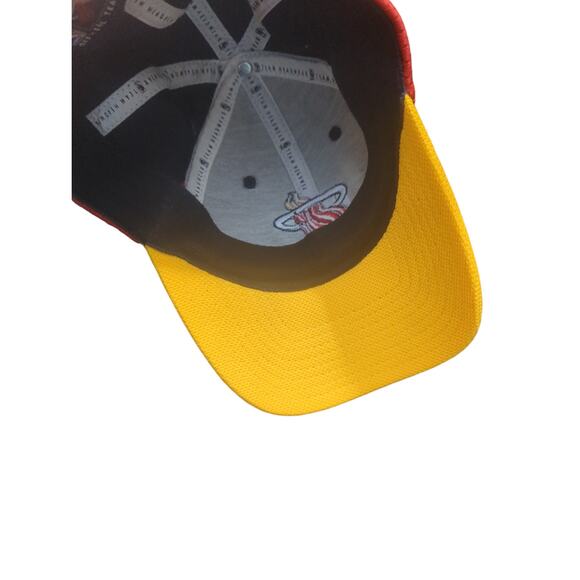Miami Heat Hat Cap Fitted Adult OSFA Black Red NBA Basketball Reebok Men's Logo - Picture 4 of 6